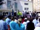 Manifestaci�n motera contra los guardarrailes en Ja�n