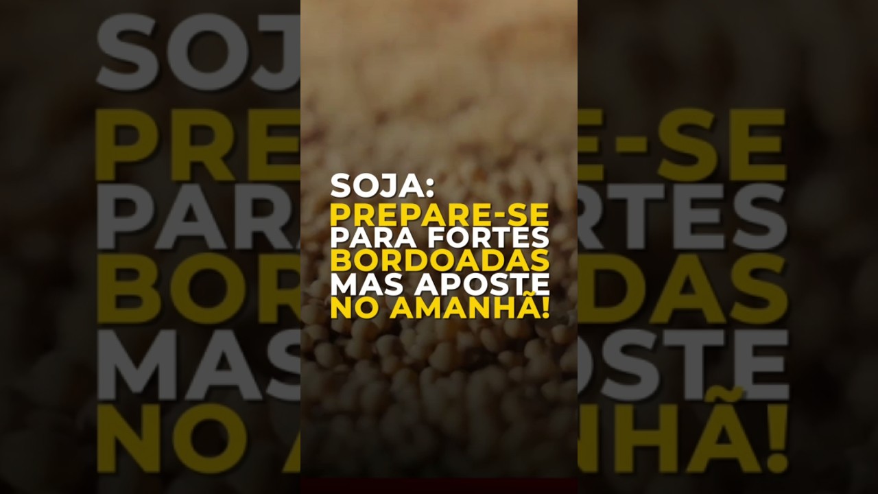 SOJA: PREPARE-SE PARA FORTES BORDOADAS, MAS APOSTE NO AMANHÃ!