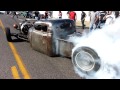 View Video: Crazy Wild Looking Burnout Rat Rod