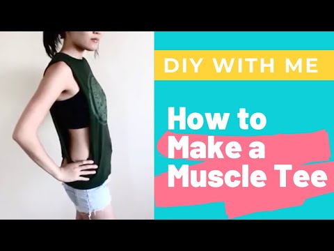 how to make a girl cut off t-shirt