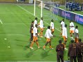 Drogba and Ivory Coast soccer team dancing in Israel