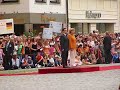 Sarkozy and Merkel listening to French Anthem in Straubing