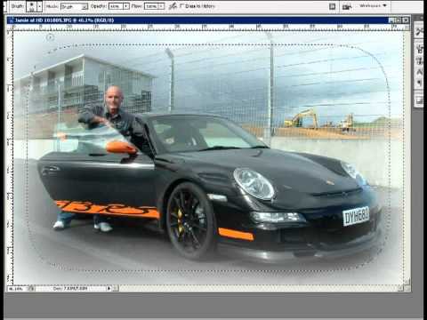 how to dissolve the edges of an image in photoshop