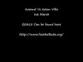 Arsenal Vs Aston Villa (March 1, 2008)