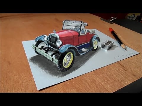 how to draw ford model t