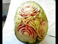 Sculptura culinara pepene sculptat by Tiron Gabi [romania]