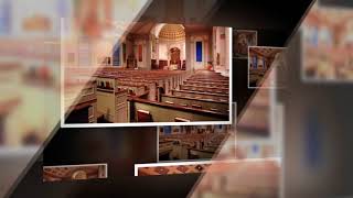 Drone Flight Outside & Inside Boston's St Paul Cathedral During Restoration 