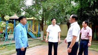 Chủ tịch UBND thành phố Phạm Tuấn Đạt kiểm tra công tác chuẩn bị năm học mới 2023-2024