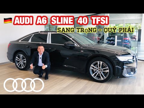 AUDI A6 SLINE 40 TFSI 2025 - Đen Mythos/ nội thất Nâu || 2.299 Tr - 0902105599