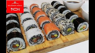 Evde SUSHI nasil yapilir? /  SUSHI Tarifi / SUSHI 