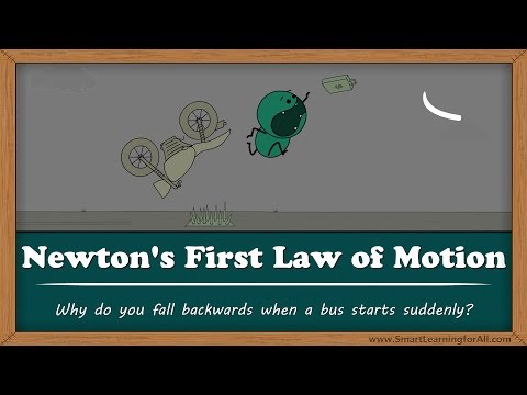 Why do you fall backwards when a bus starts suddenly? | #aumsum #kids #science #education #children - YouTube