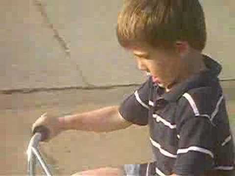 Joseph on a two wheeler