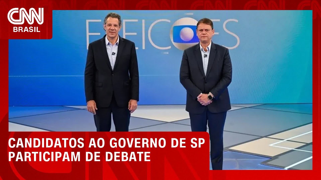 Lula e Bolsonaro, privatização e PCC marcam embate entre Tarcísio e Haddad | CNN NOVO DIA