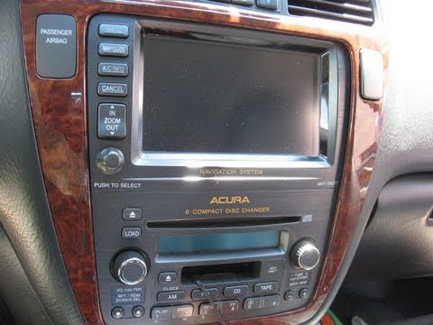 How to Remove Navigation DVD Player from Acura MDX 2004 for Repair.