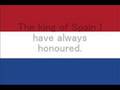 Het Wilhelmus -National Anthem of the Netherlands-