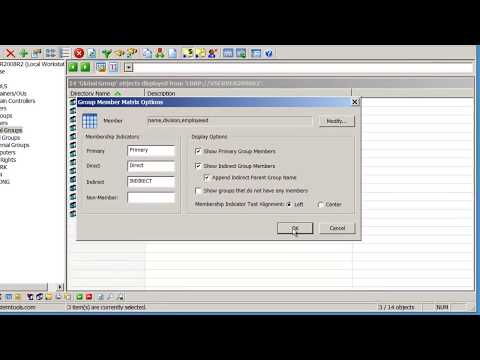 Using the Active Directory Group Member Matrix in Hyena