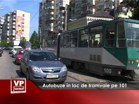Autobuze in loc de tramvaie pe 101