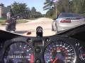 Bikers Intimidate Car Driver into Immobility - Chevrolet Camaro vs. Yamaha FZ1
