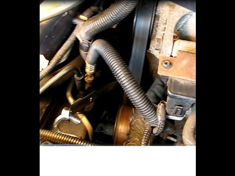 How to replace the serpentine drive belt on a 3.0L Dodge Caravan