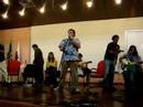 leprevost fazendo sua performance com os volunt�rios da p�tria, na puc curitiba, em 29/10/2007.