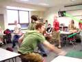 last day of school light saber duel