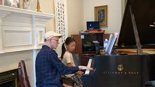 1 hour sample piano lesson (5th grade student)