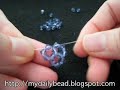 Beaded Bead - How to make a Crystal Ball (1/2)