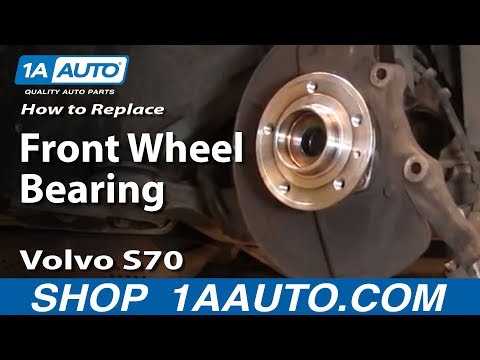 How To Install Replace Front Wheel Hub Bearing Assembly 98-00 Volvo S70 1AAuto.com