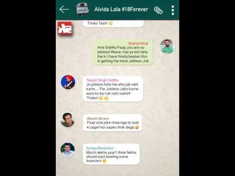 Fake Whatsapp Conversation: Afridi Retires and gets a #JoblessJob