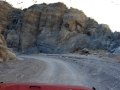 windscreen view of titus canyon
