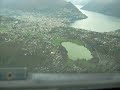 Lugano LSZA/LUG, circling approach and landing ATR 42 Lugano LSZA/LUG, circling approach and landing ATR 42