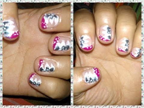 manicure flores - Hola Chicas aproveche el día de hoy para dejarles un video de una manicure facil :D Espero que se animen a realizarlo. Les cuento que ya tengo facebook del C...