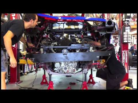 Removal of Ferrari F458 Motor From Chassis in [HD]