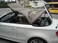 BMW 120i Cabriolet Roof Action