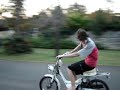 Me trying to wheelie my friends scooter - free flv video @ vwatch.tv