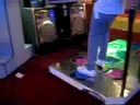my brother playing dance dance revolution.
