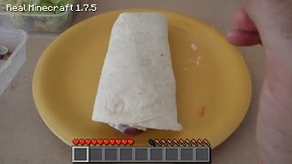 Real Life Minecraft Cooking - CHICKEN WRAP