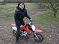 mad louise girl bike crash - how not to ride a moto x bike