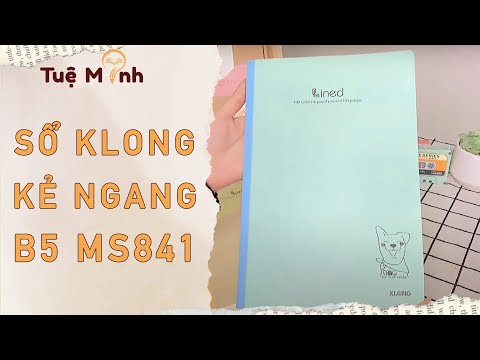 Vở kẻ ngang Klong B5 120 trang, vở may dán gáy cho học sinh MS 841