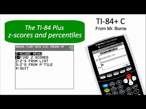 how to calculate z score on ti 84