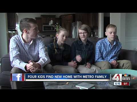 Four teen siblings find their forever family