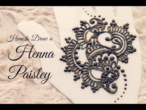 how to draw paisley
