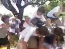 5 layer human pyramid (temple high shcool)