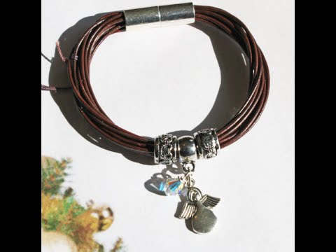 how to attach jewels to leather