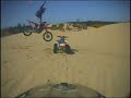 MX Motorcycle Crash into ATV
