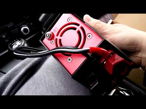 BESTEK 400W Auto Wechselrichter DC 12V auf AC 230V 4 USB Anschlüsse + 1 Euro Steckdose