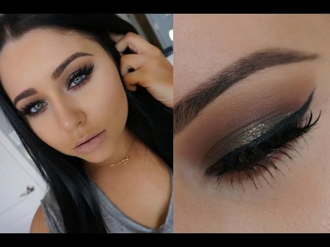 Warm Olive Golden Sultry Smokey Eye Makeup Tutorial