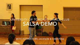 UTDC Salsa Demo w/ instructors Christina and Jacks