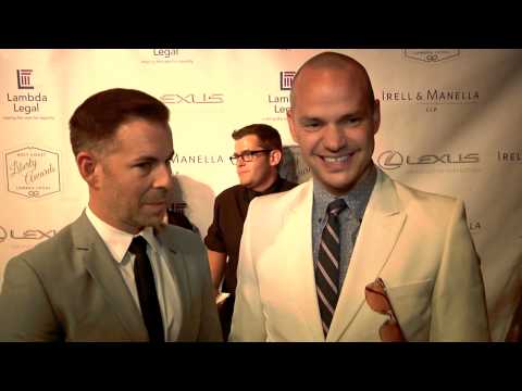 Peter Paige & Bradley Bredeweg at the 2014 Lambda Legal's Awards