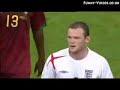rooney stamp vs. portugal and ronaldo wink